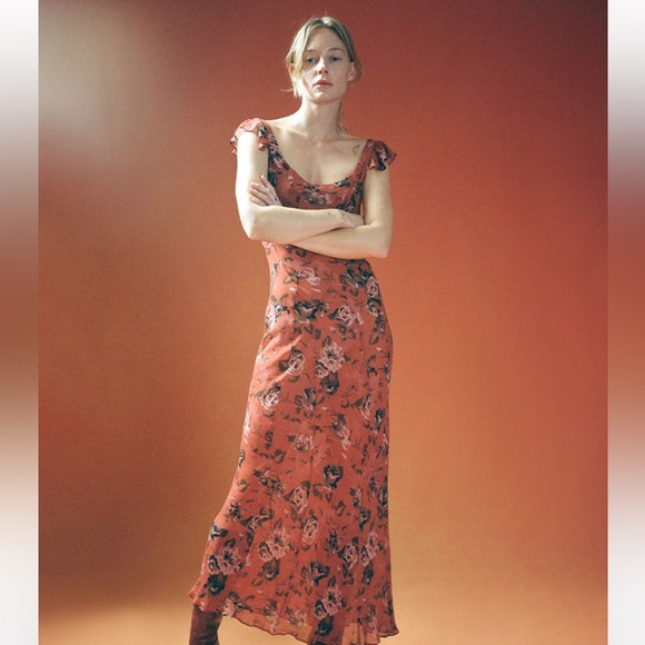Realisation Par Red Floral Maxi Dress - Picture 2 of 6